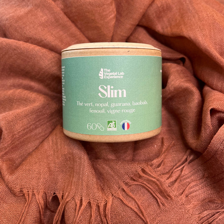 Complément Slim Bio | Thé vert, nopal, guarana, fenouil, vigne rouge, baobab